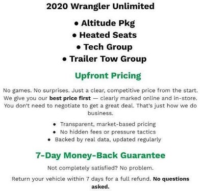 2020 Jeep Wrangler Unlimited Sport Altitude 4x4