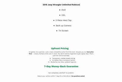 2018 Jeep Wrangler Unlimited Rubicon