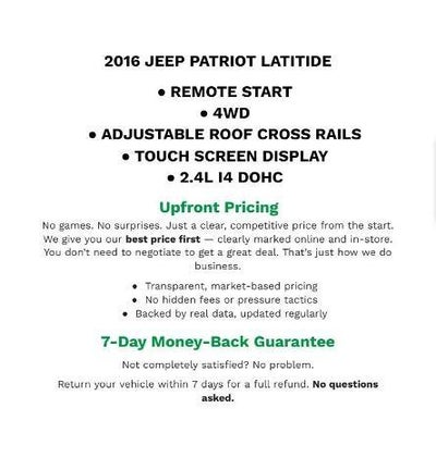 2016 Jeep Patriot Latitude