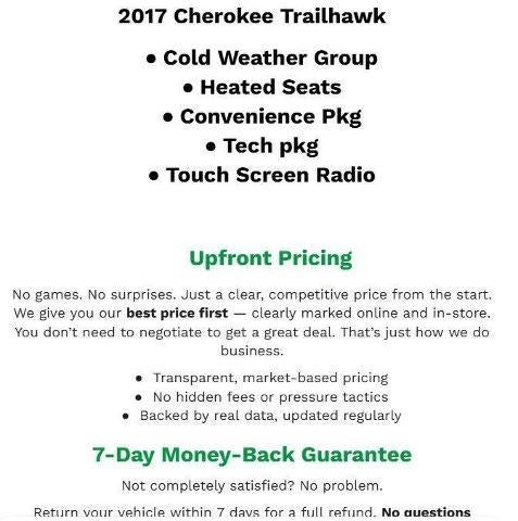 2017 Jeep Cherokee Trailhawk