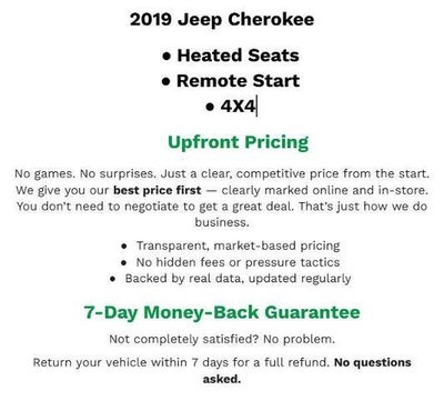 2019 Jeep Cherokee Limited 4x4
