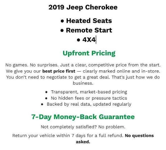 2019 Jeep Cherokee Limited 4x4