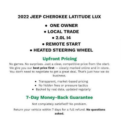 2022 Jeep Cherokee Latitude Lux