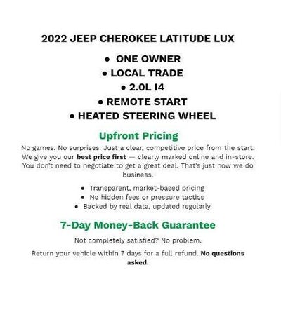 2022 Jeep Cherokee Latitude Lux