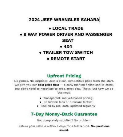 2024 Jeep Wrangler Sahara
