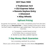 2017 RAM 1500 Express Quad Cab 4x4 6'4" Box