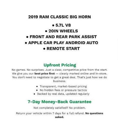2019 RAM 1500 Classic Big Horn