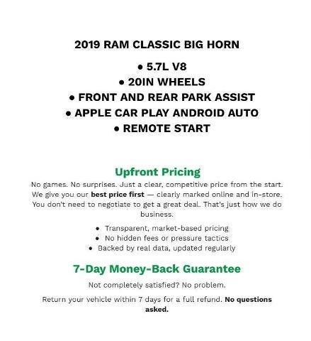 2019 RAM 1500 Classic Big Horn