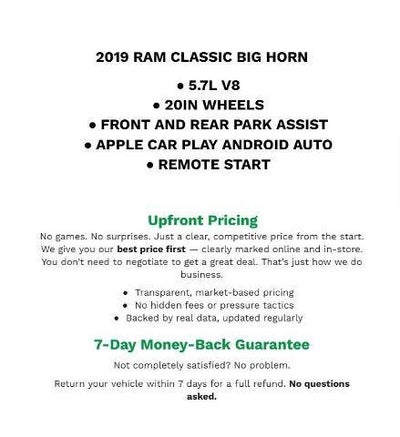 2019 RAM 1500 Classic Big Horn