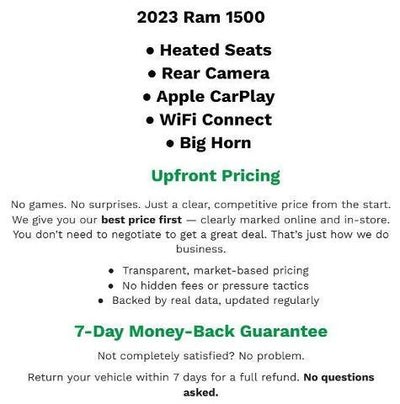 2023 RAM 1500 Big Horn Crew Cab 4x4 5'7" Box