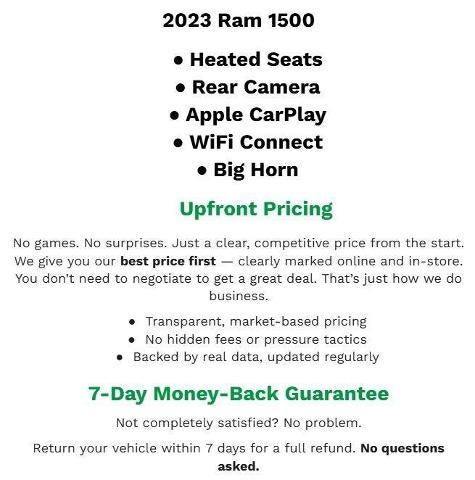 2023 RAM 1500 Big Horn Crew Cab 4x4 5'7" Box