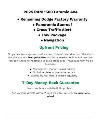 2025 RAM 1500 Laramie Crew Cab 4x4 5'7" Box