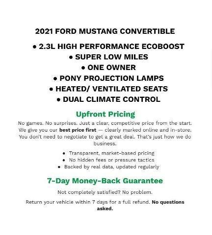 2021 Ford Mustang EcoBoost