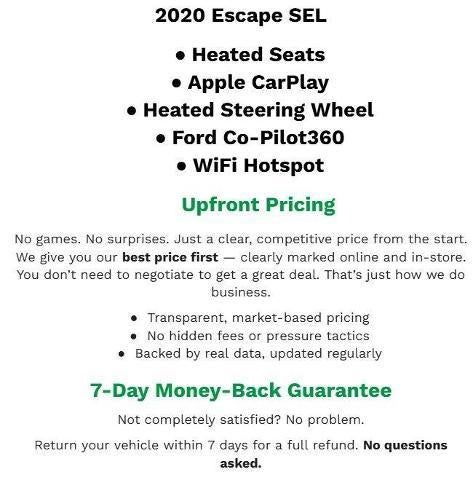 2020 Ford Escape SEL