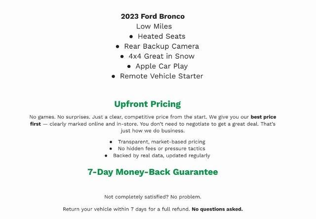 2023 Ford Bronco Base