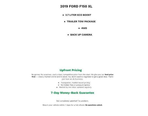 2019 Ford F-150 XL