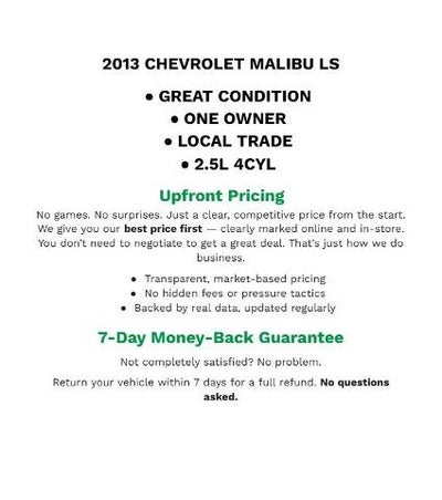 2013 Chevrolet Malibu LS