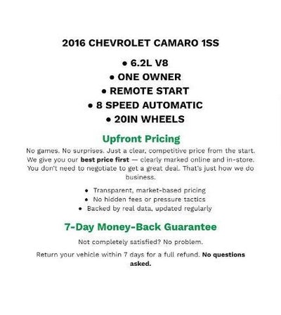 2016 Chevrolet Camaro 1SS