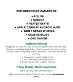 2021 Chevrolet Camaro 2SS