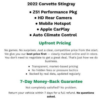 2022 Chevrolet Corvette Stingray 1LT