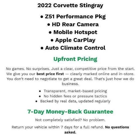 2022 Chevrolet Corvette Stingray 1LT
