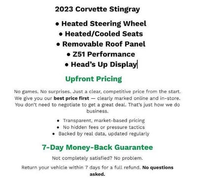 2023 Chevrolet Corvette Stingray 2LT
