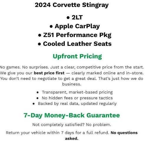 2024 Chevrolet Corvette Stingray 2LT