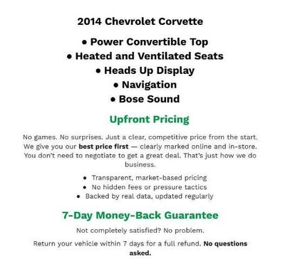 2014 Chevrolet Corvette Stingray 3LT