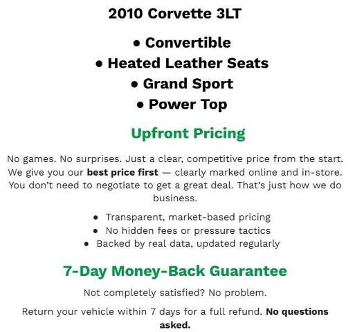 2010 Chevrolet Corvette Grand Sport Z16 Grand Sport w/3LT
