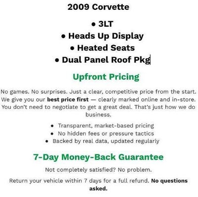 2009 Chevrolet Corvette w/3LT