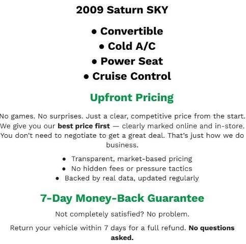 2009 Saturn Sky Base