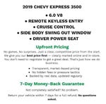 2019 Chevrolet Express Passenger 3500 LT