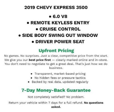 2019 Chevrolet Express Passenger 3500 LT