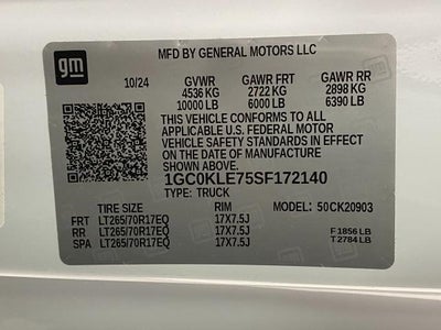 2025 Chevrolet Silverado 2500 HD WT