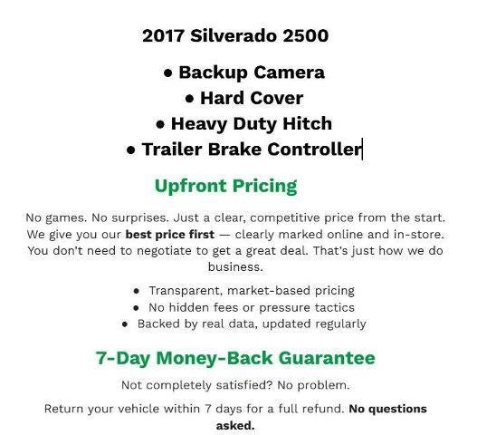 2017 Chevrolet Silverado 2500 HD Work Truck