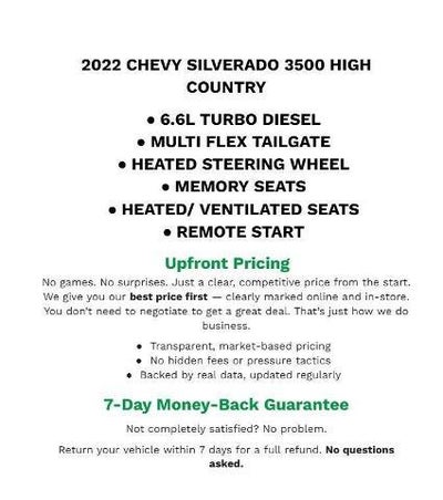 2022 Chevrolet Silverado 3500 HD High Country
