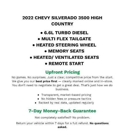 2022 Chevrolet Silverado 3500 HD High Country