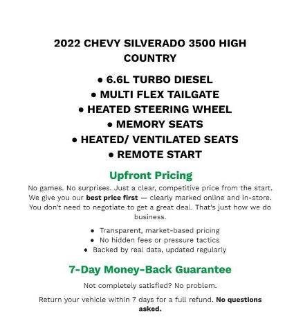 2022 Chevrolet Silverado 3500 HD High Country
