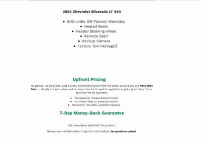 2024 Chevrolet Silverado 1500 LT (2FL)