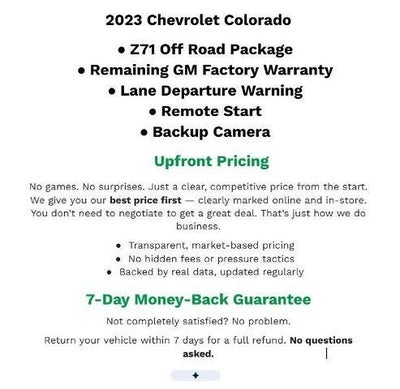 2023 Chevrolet Colorado Z71