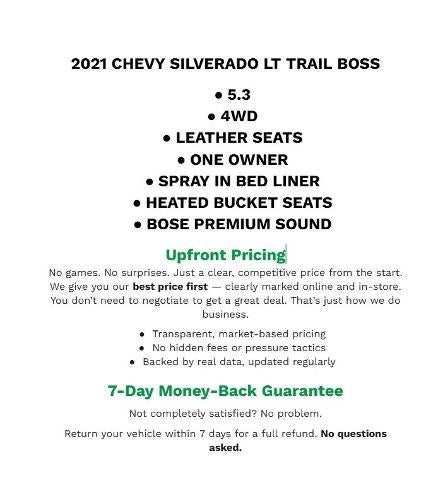 2021 Chevrolet Silverado 1500 LT Trail Boss