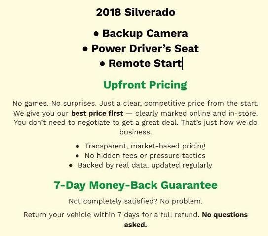 2018 Chevrolet Silverado 1500 LT