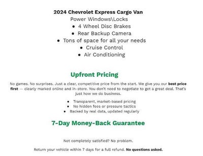 2024 Chevrolet Express Cargo 2500 Base