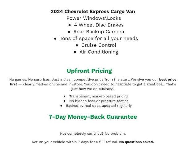 2024 Chevrolet Express Cargo 2500 Base