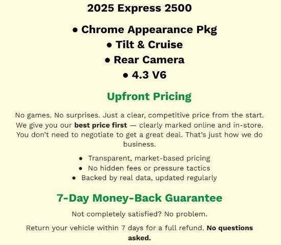 2025 Chevrolet Express Cargo Base