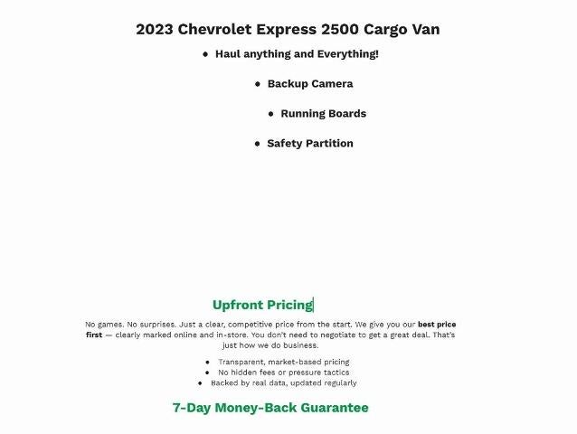 2023 Chevrolet Express Cargo 2500 Base