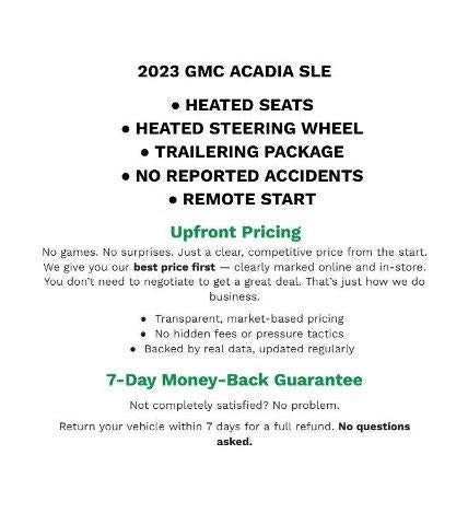 2023 GMC Acadia SLE