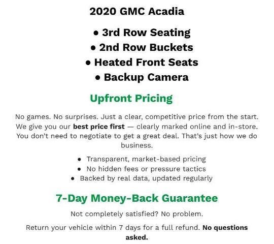 2020 GMC Acadia SLE