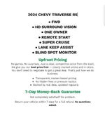 2024 Chevrolet Traverse RS