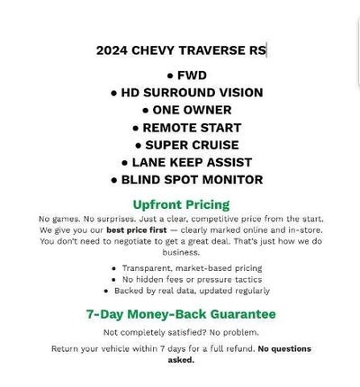 2024 Chevrolet Traverse RS